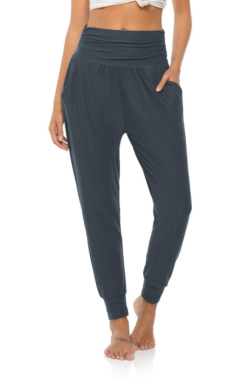 DIBAOLONG Womens Yoga Sweatpants Loose Workout Joggers Pants Comfy Lounge Pants with Pockets Melanite XL - Image 2